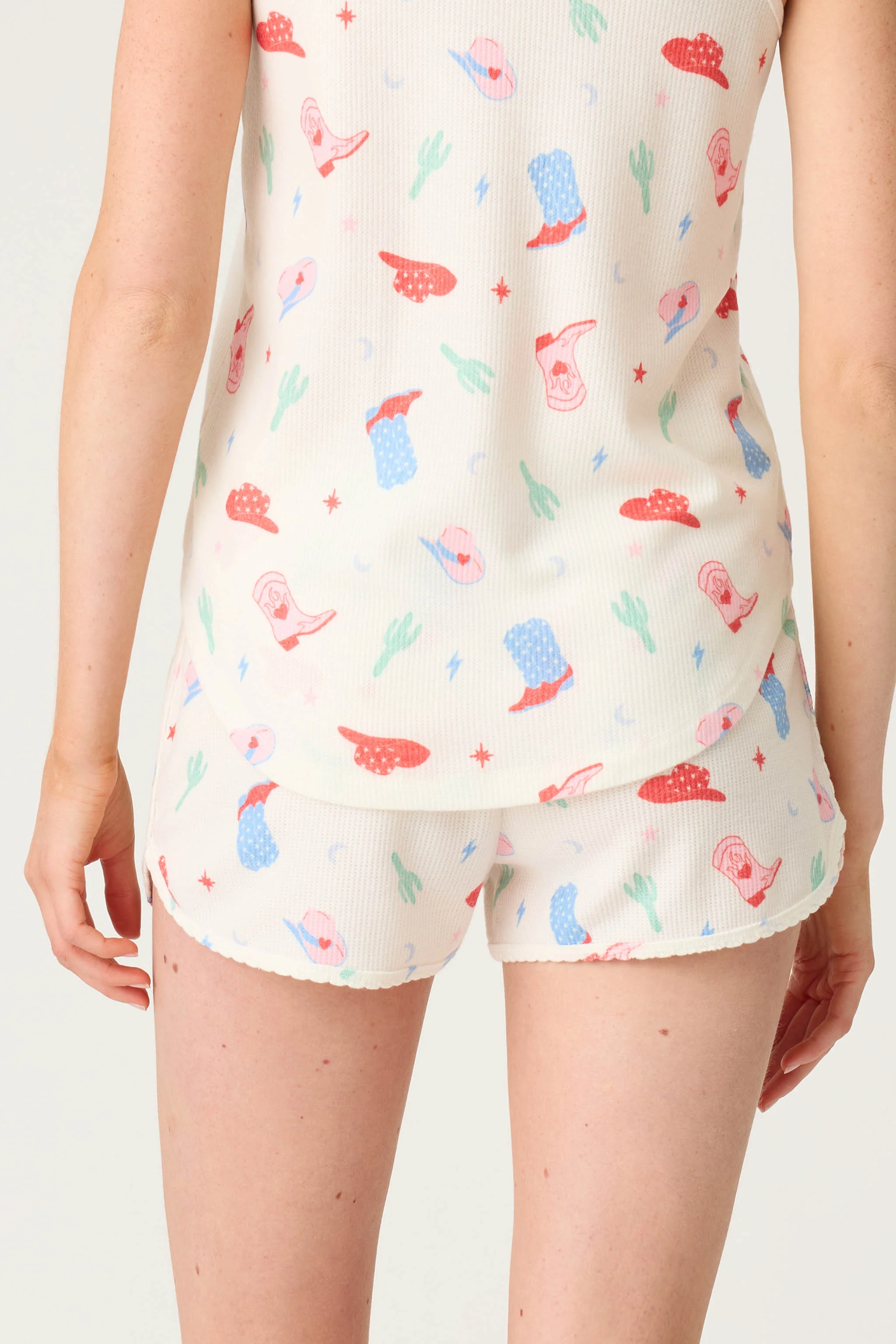 American Honey Cowboy Print Shorts - Image 2
