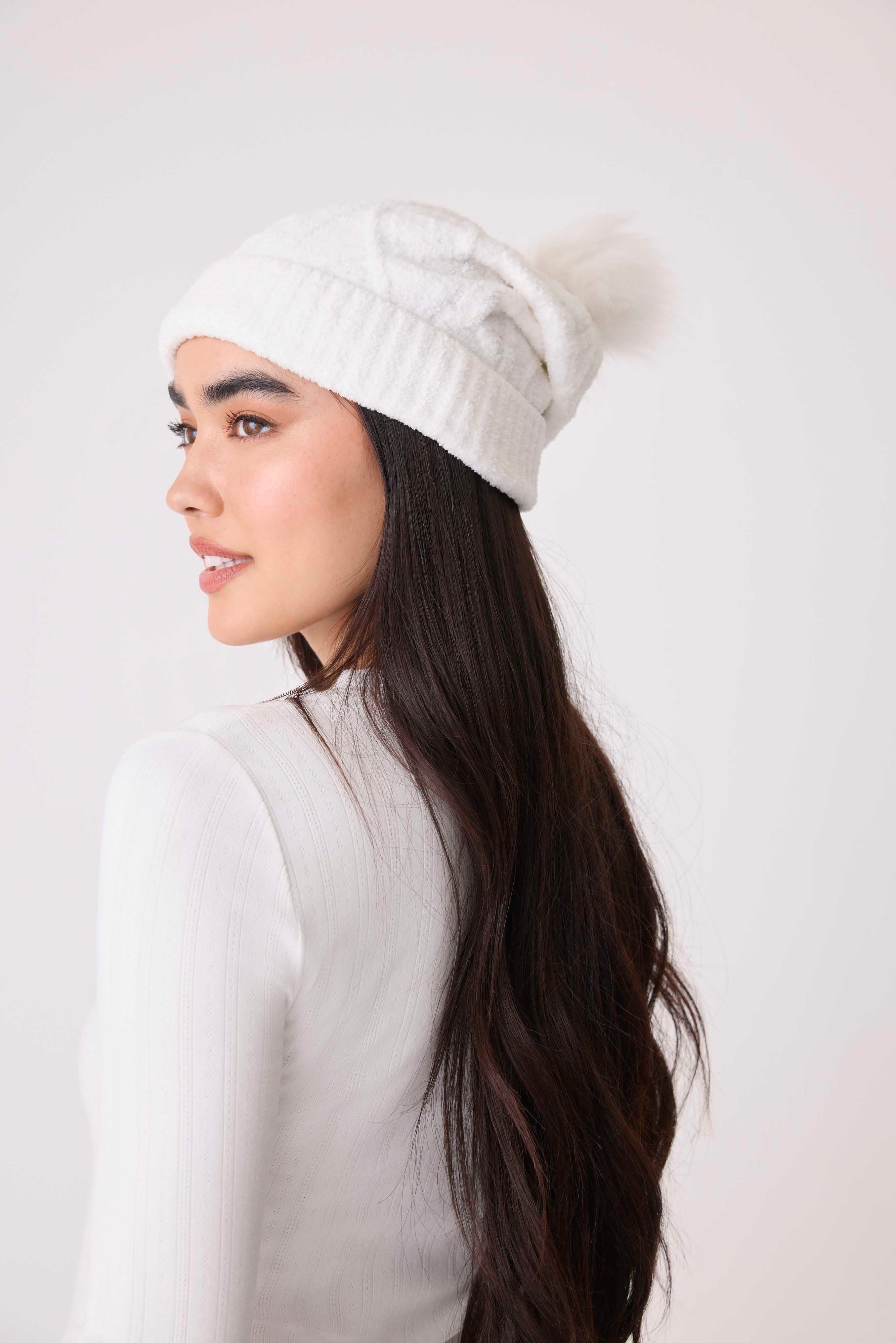 Chenile Cable Knit Beanie - Image 5