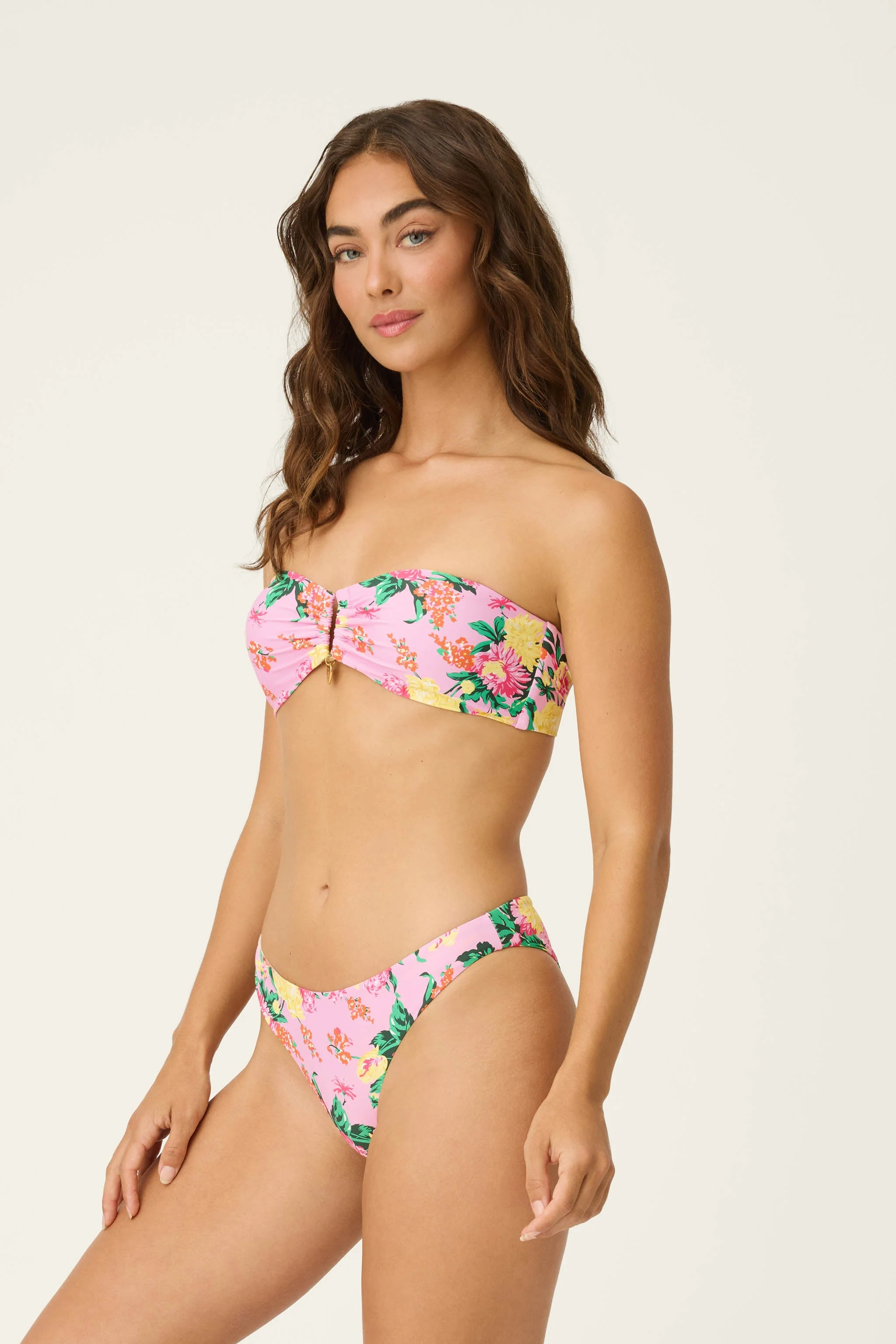 PJS x PQ Swim Dahlia Basic Ruched Bottom - Image 3