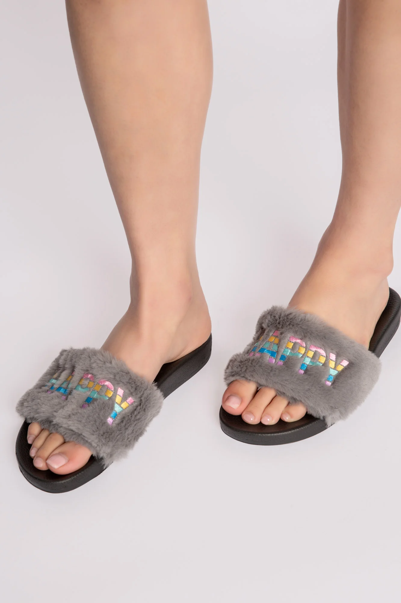 Fuzzy Feet Happy Happy Slides - Image 4