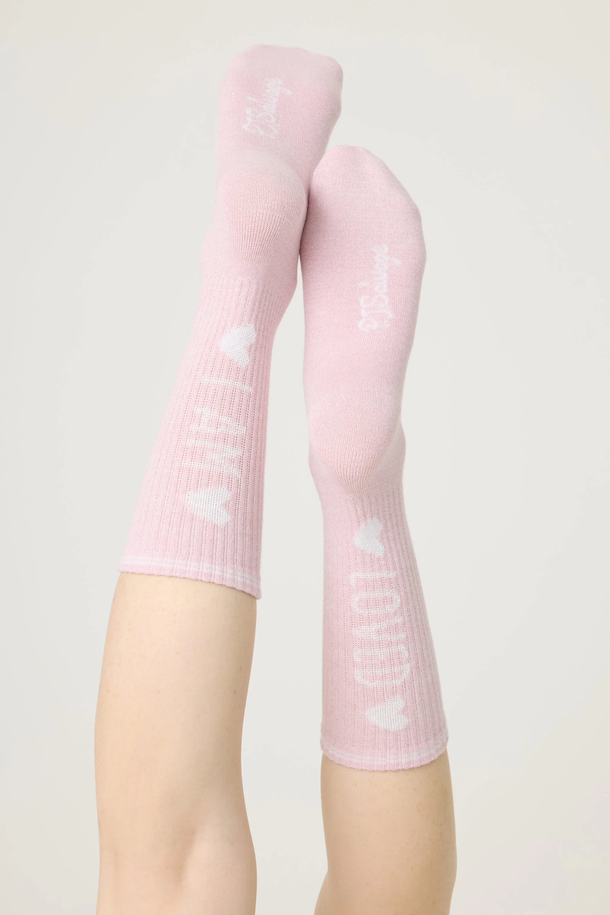 Loved Ribbed Crew Socks