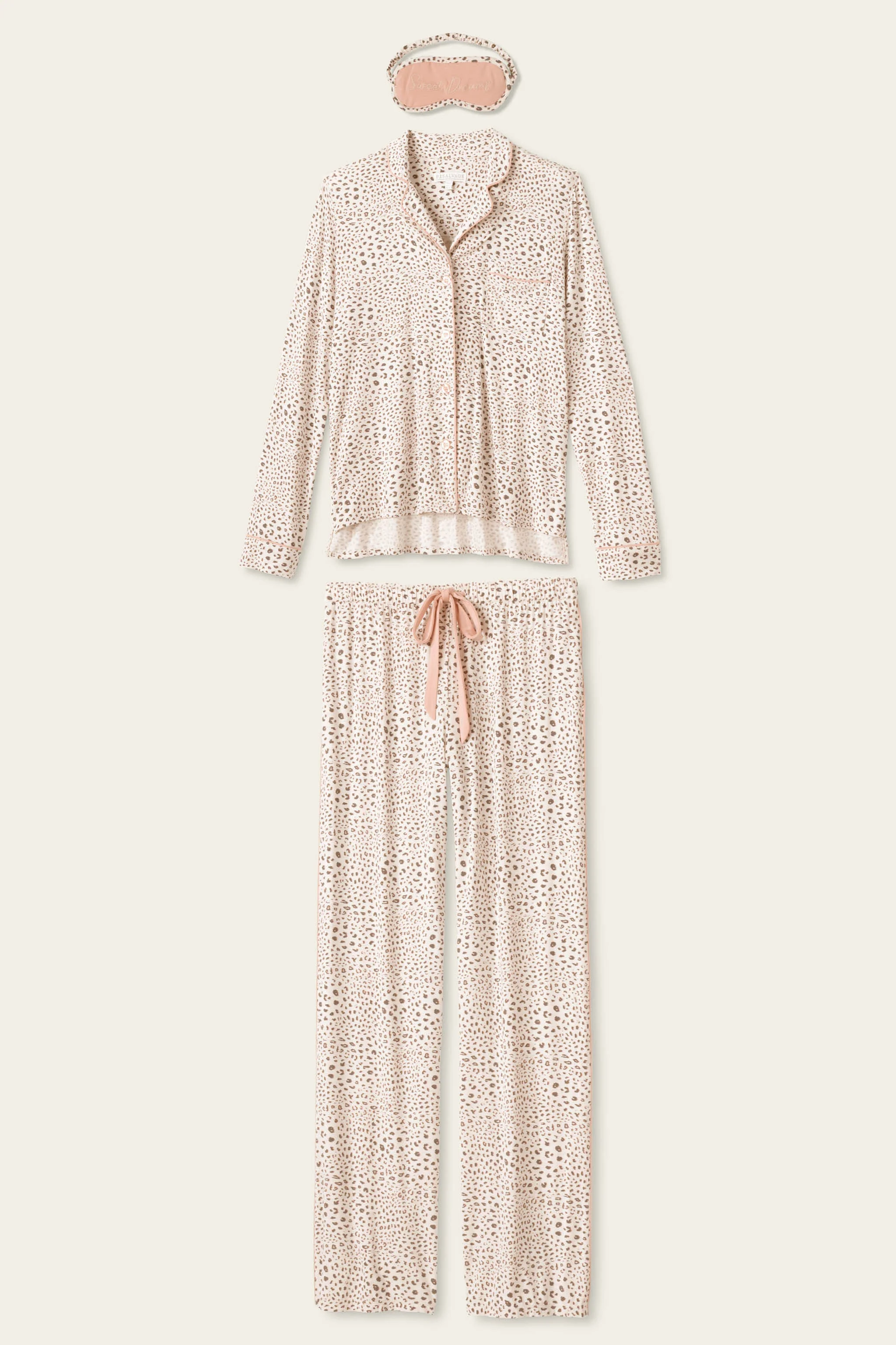 Modal Dreams Leopard Print 3-Piece PJ Set - Image 7