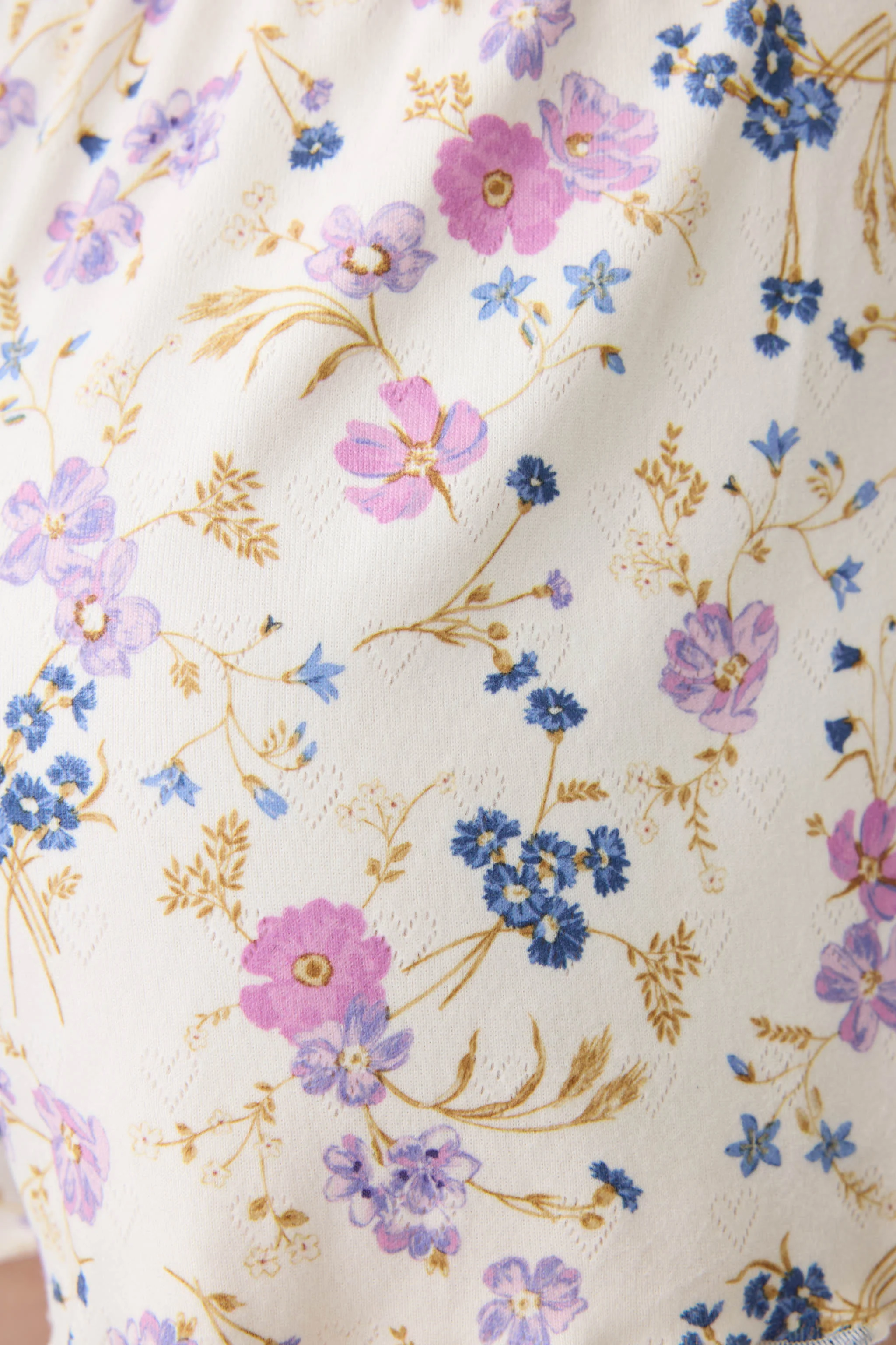 More Amour Floral Pointelle Banded Pants - Image 7