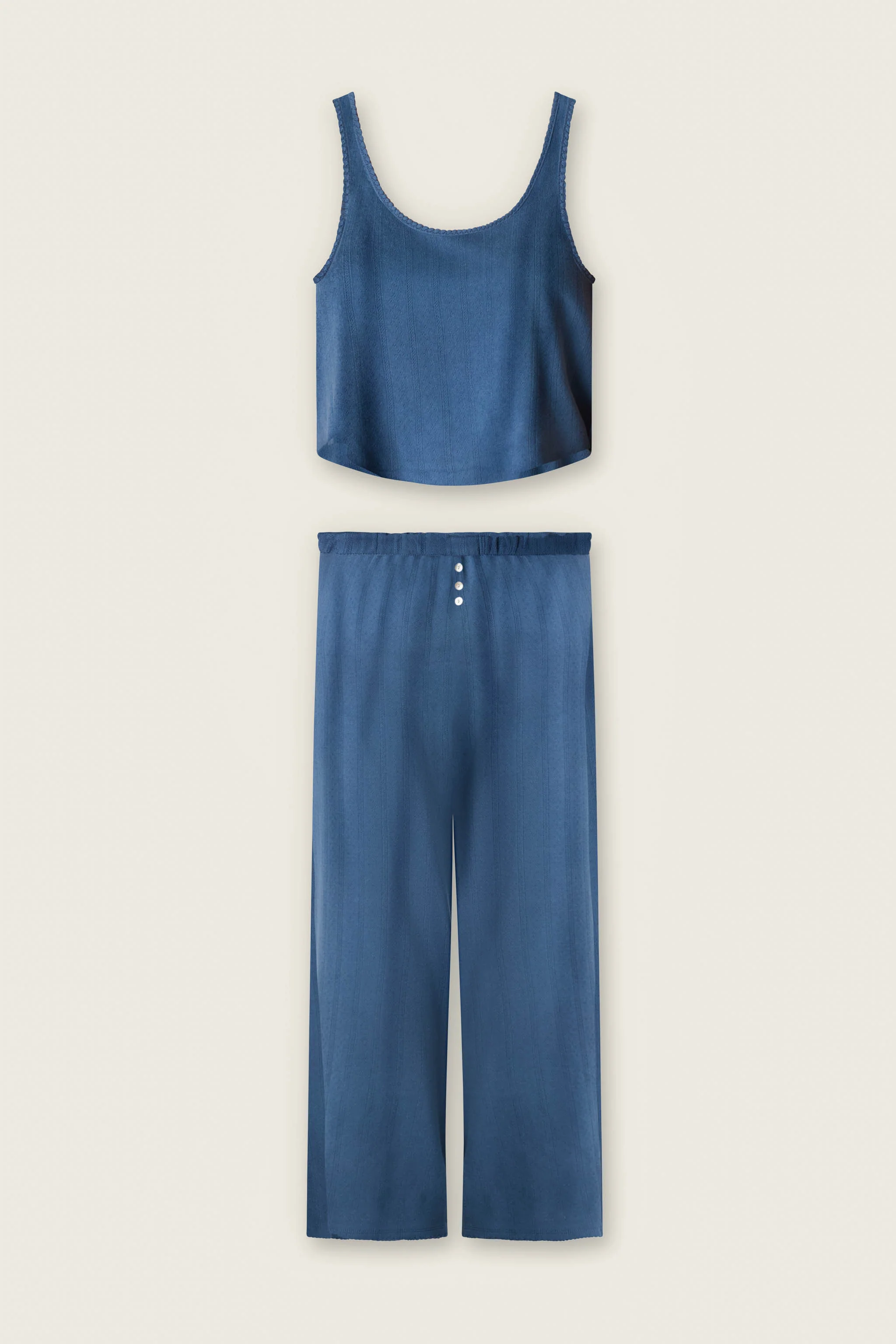 Pointelle Essentials Deep Sea PJ  Set - Image 5