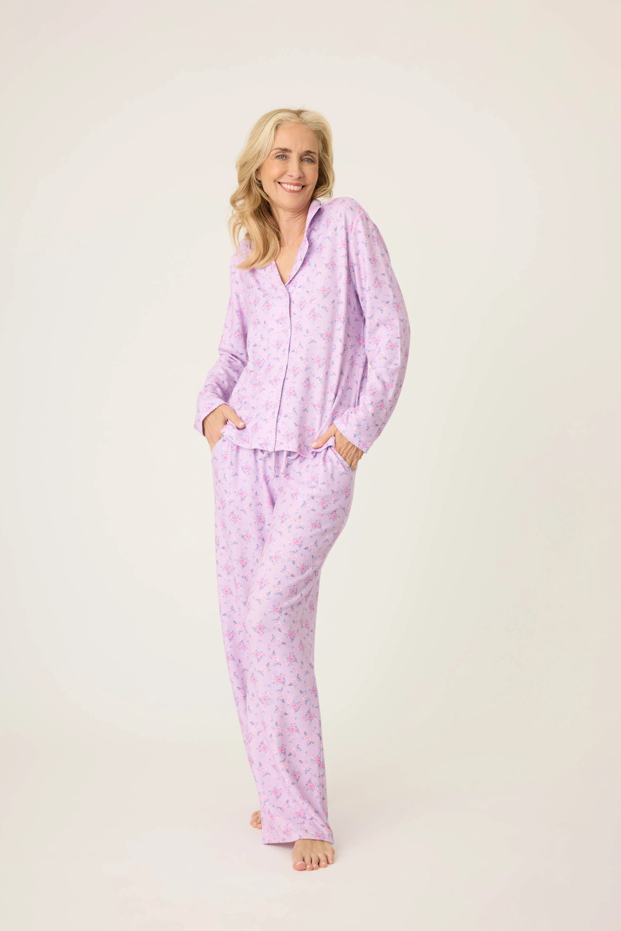 Rose Garden Lilac Floral PJ Set - Image 5