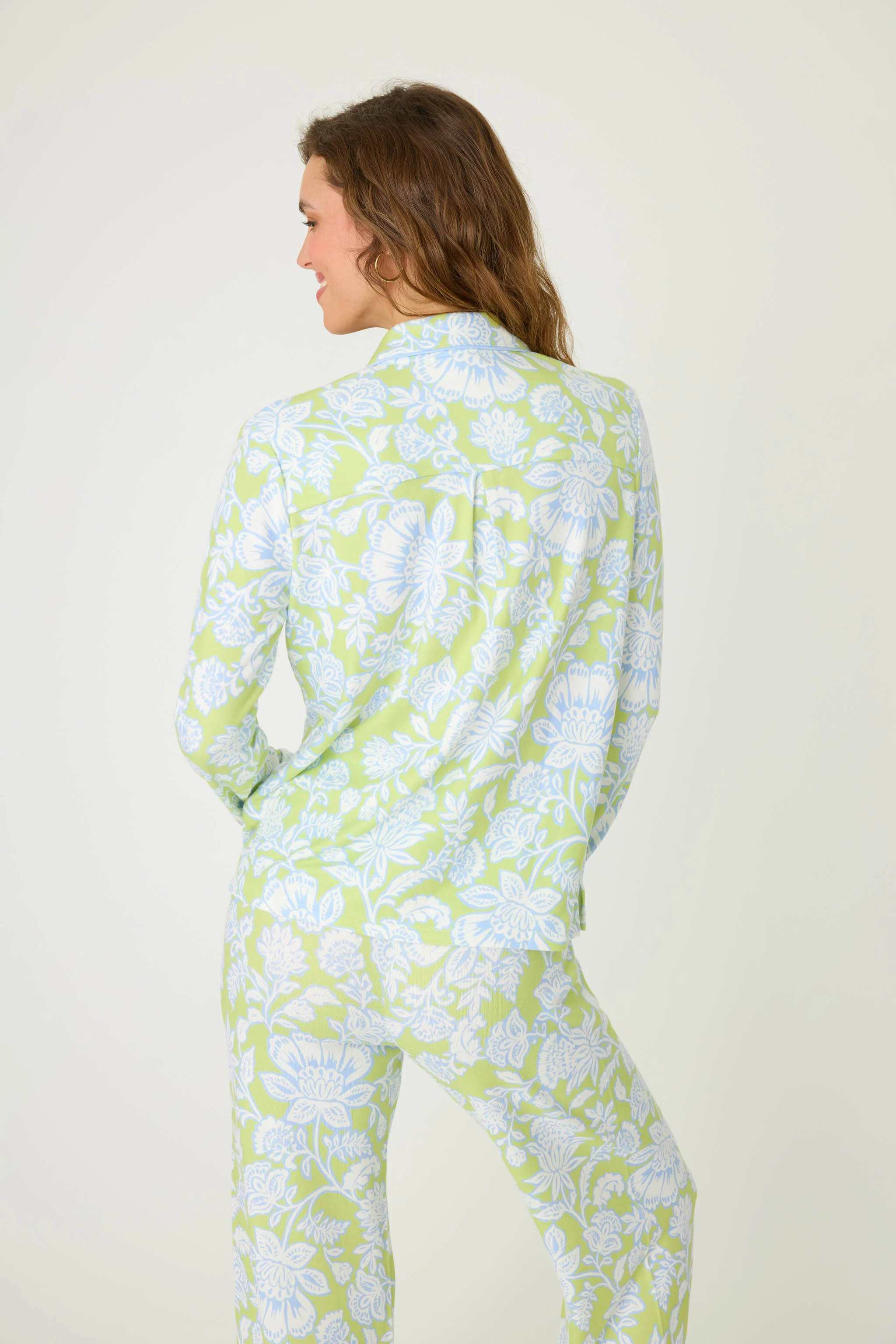 Beautiful Life Floral Print Notch Collar Top - Image 6