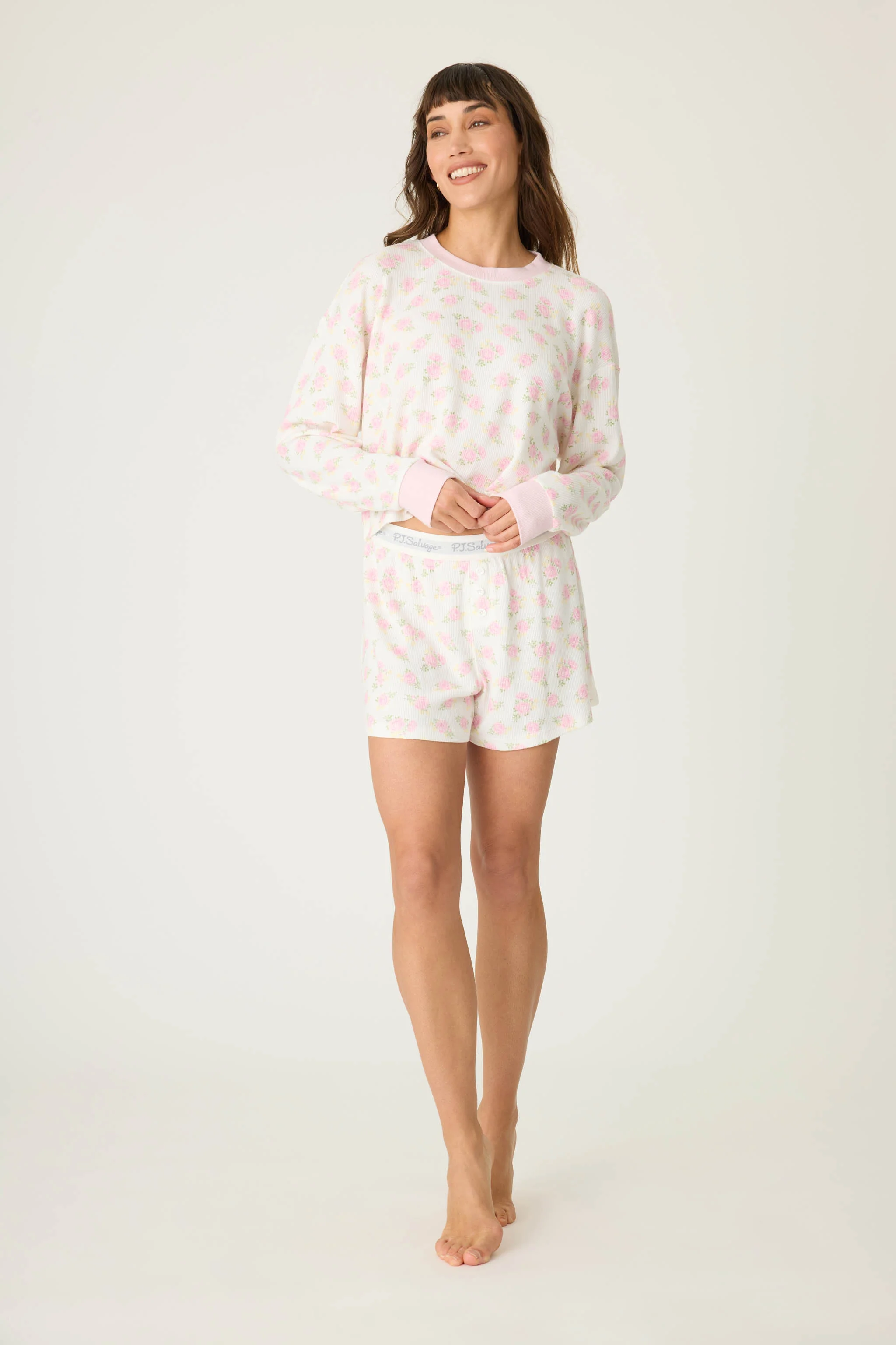 Boyfriend Boxer Ditsy Floral Shorts Set