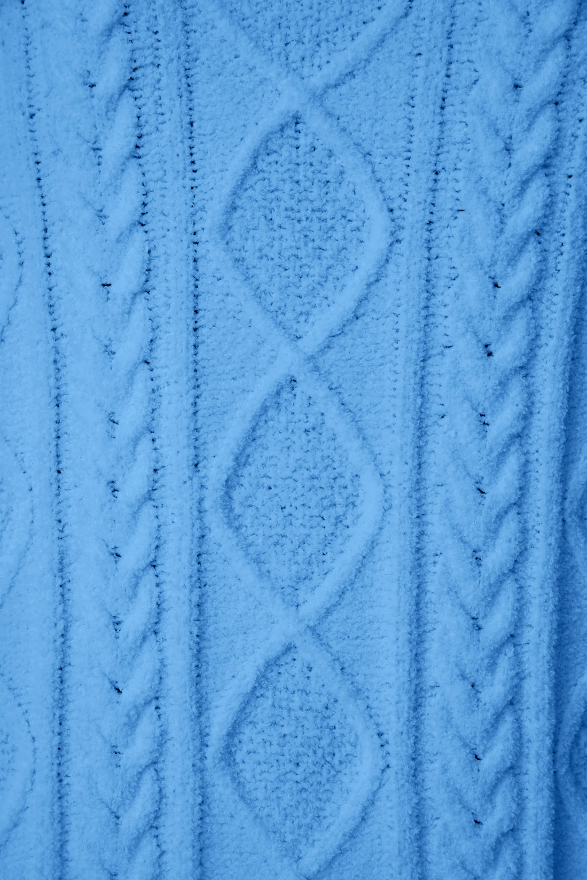 Quarter Zip Chenille Cable Knit Top - Image 6