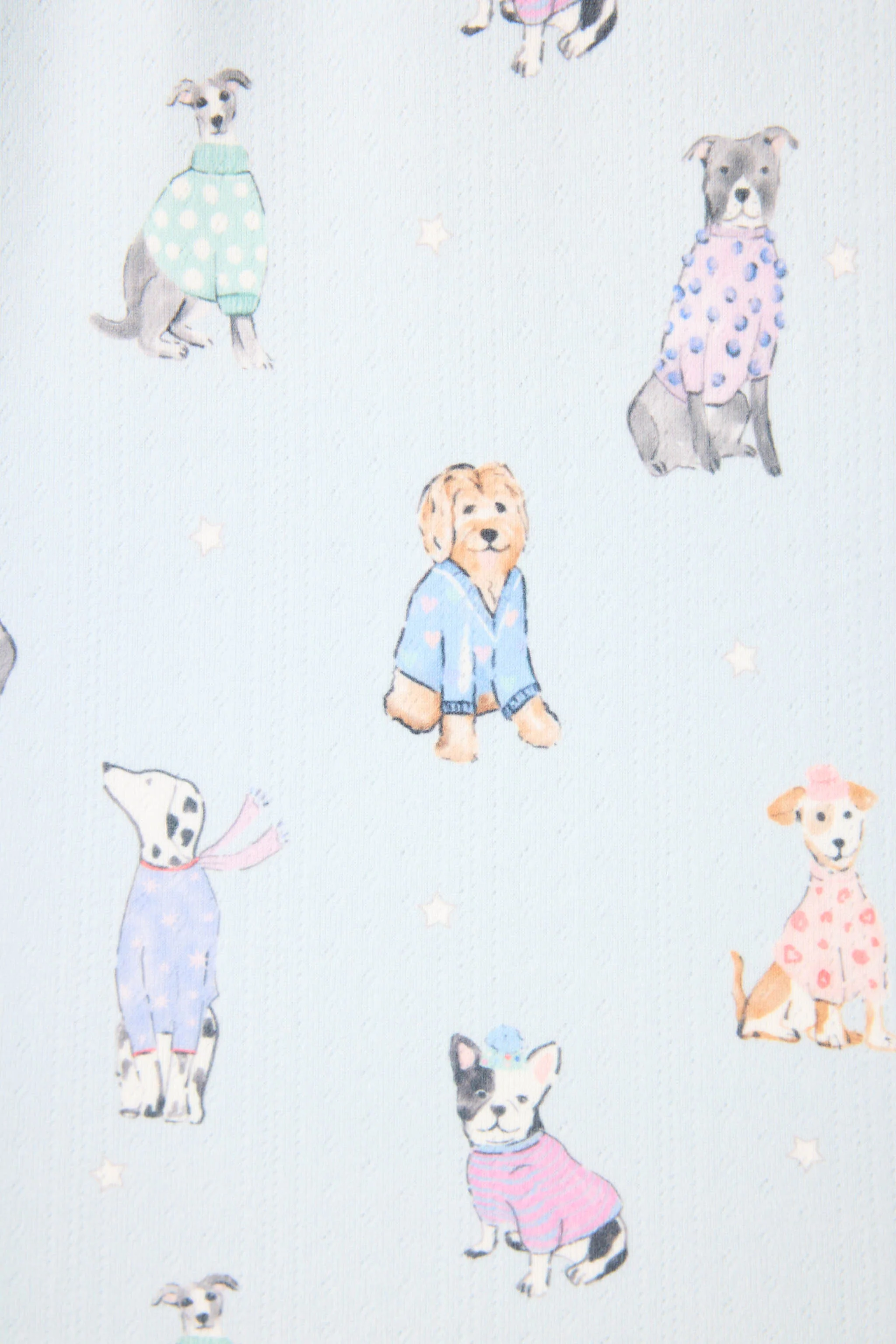 Doggone Cold Dog Print Pointelle PJ Set - Image 2