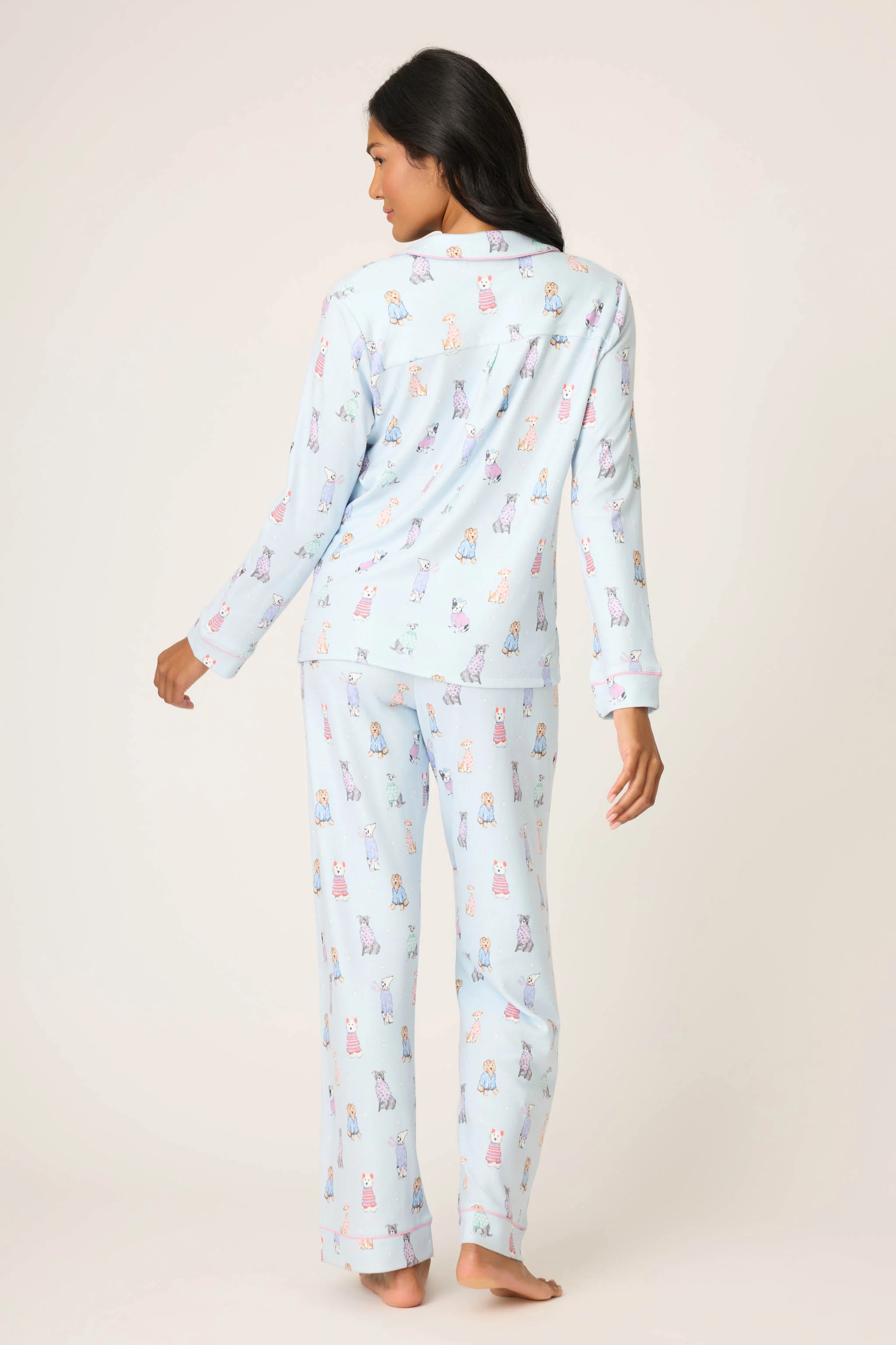 Doggone Cold Dog Print Pointelle PJ Set - Image 4