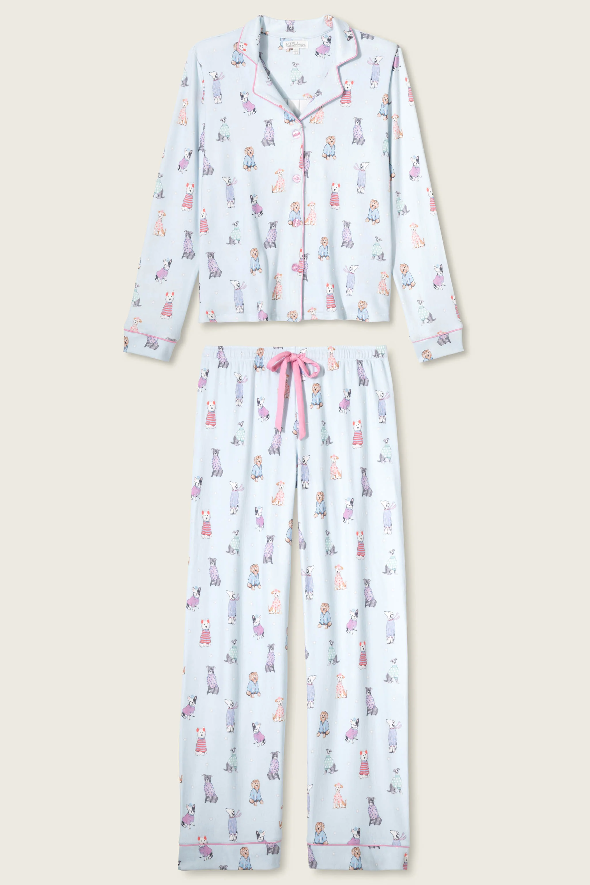 Doggone Cold Dog Print Pointelle PJ Set - Image 7