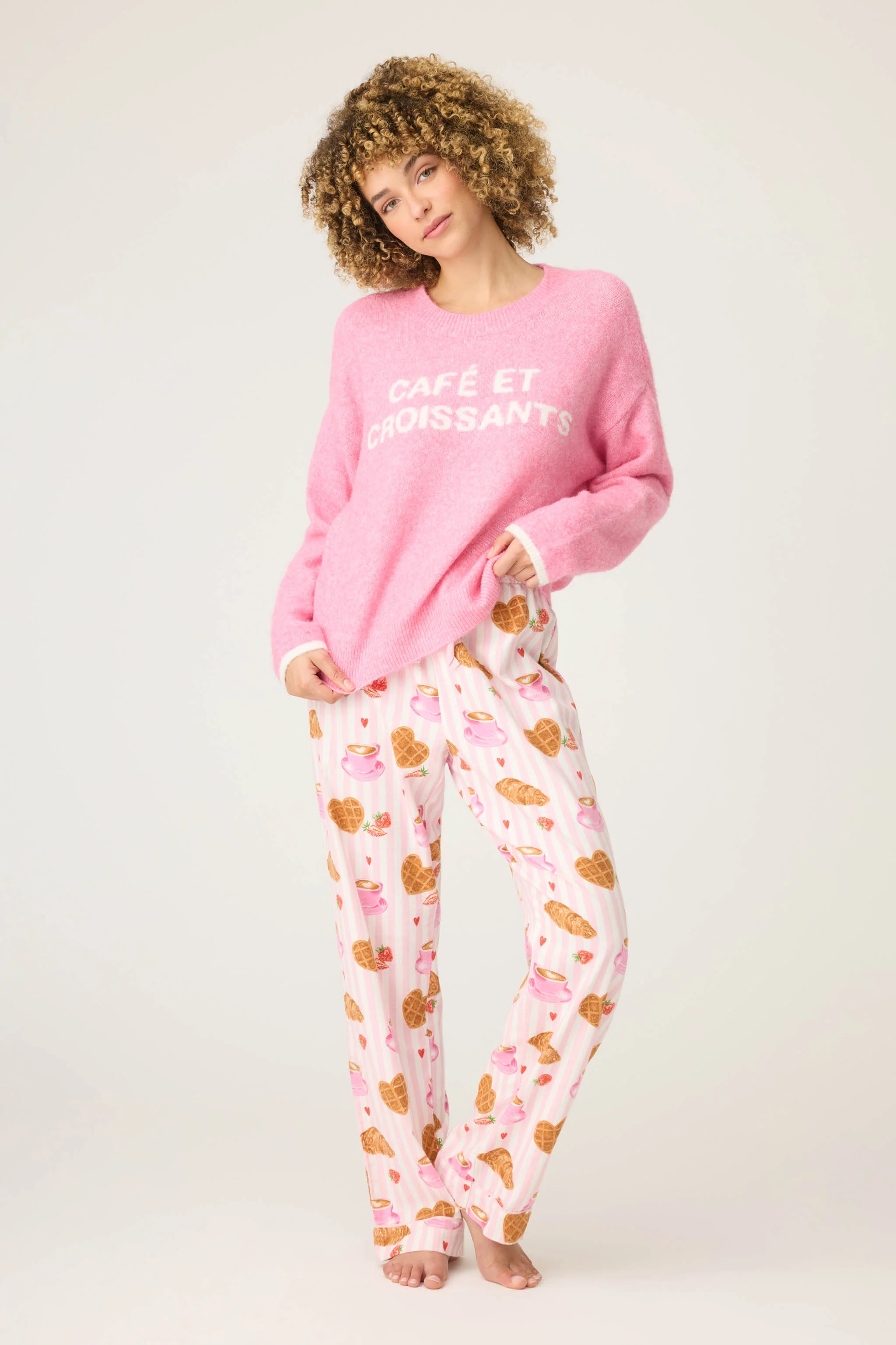 Cafe Et Croissants Snuggle Sweater - Image 4