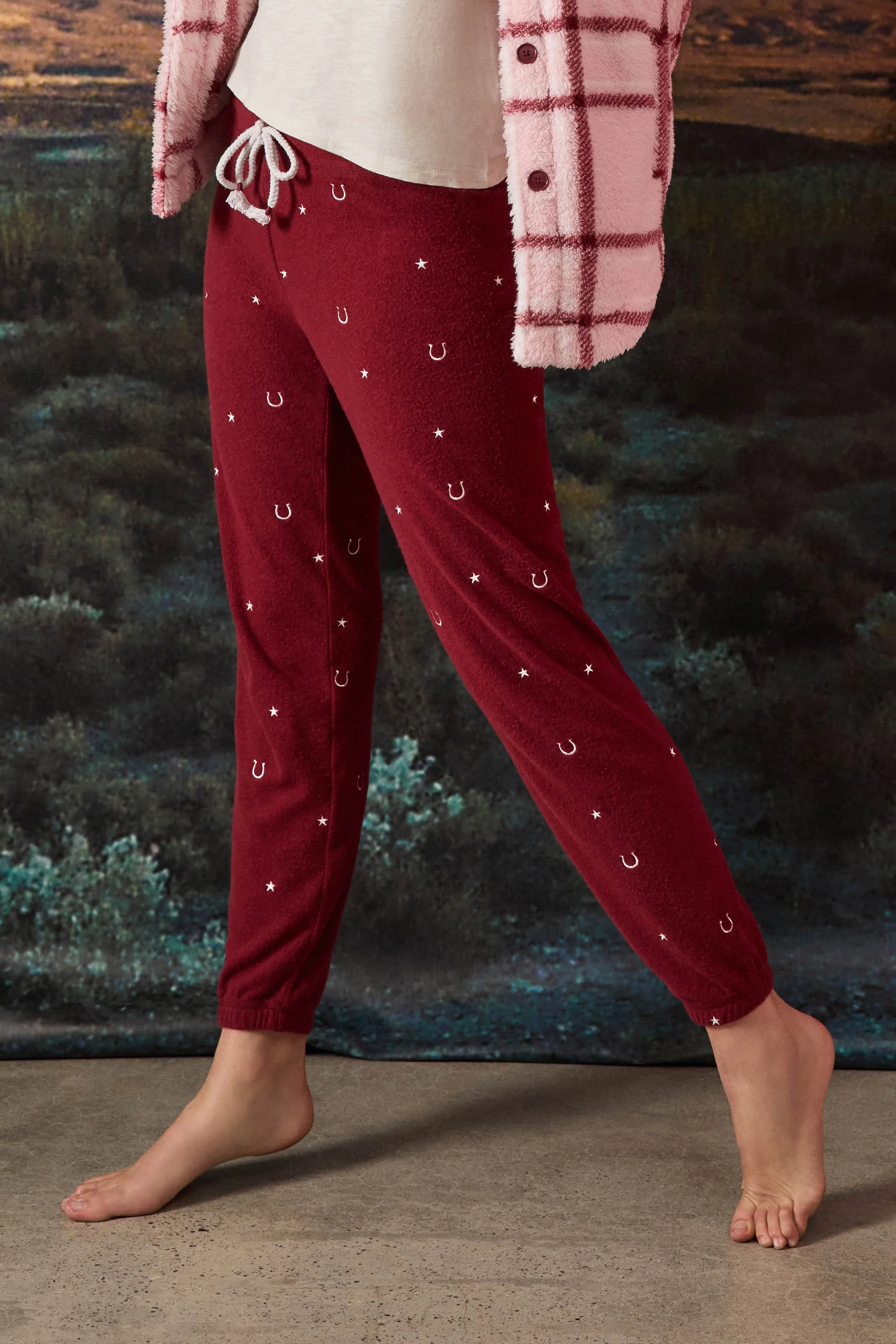Hold Your Horses Horseshoe Embroidered Sweatpants