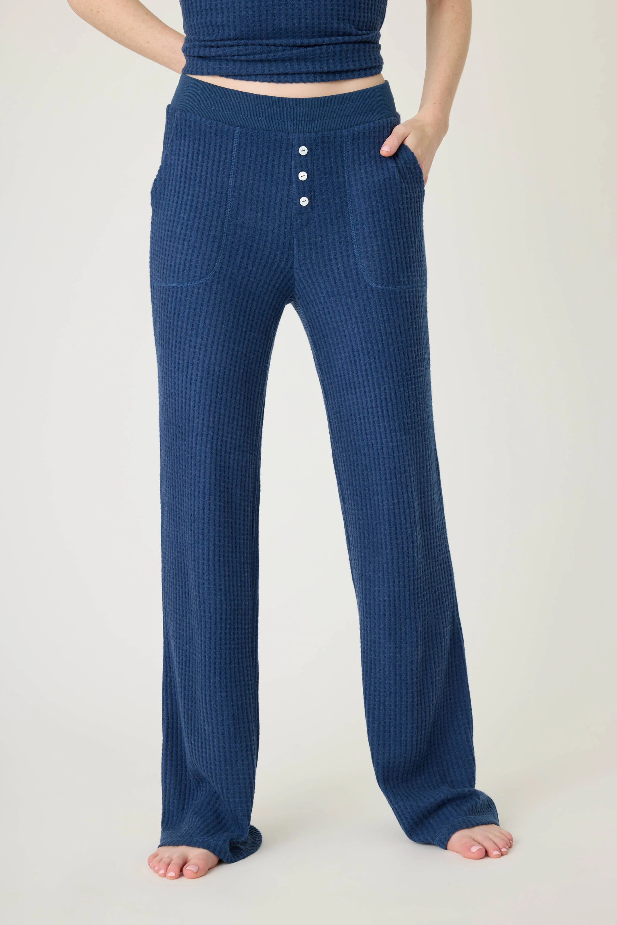 Morning Waffles Harbor Open Leg Pant