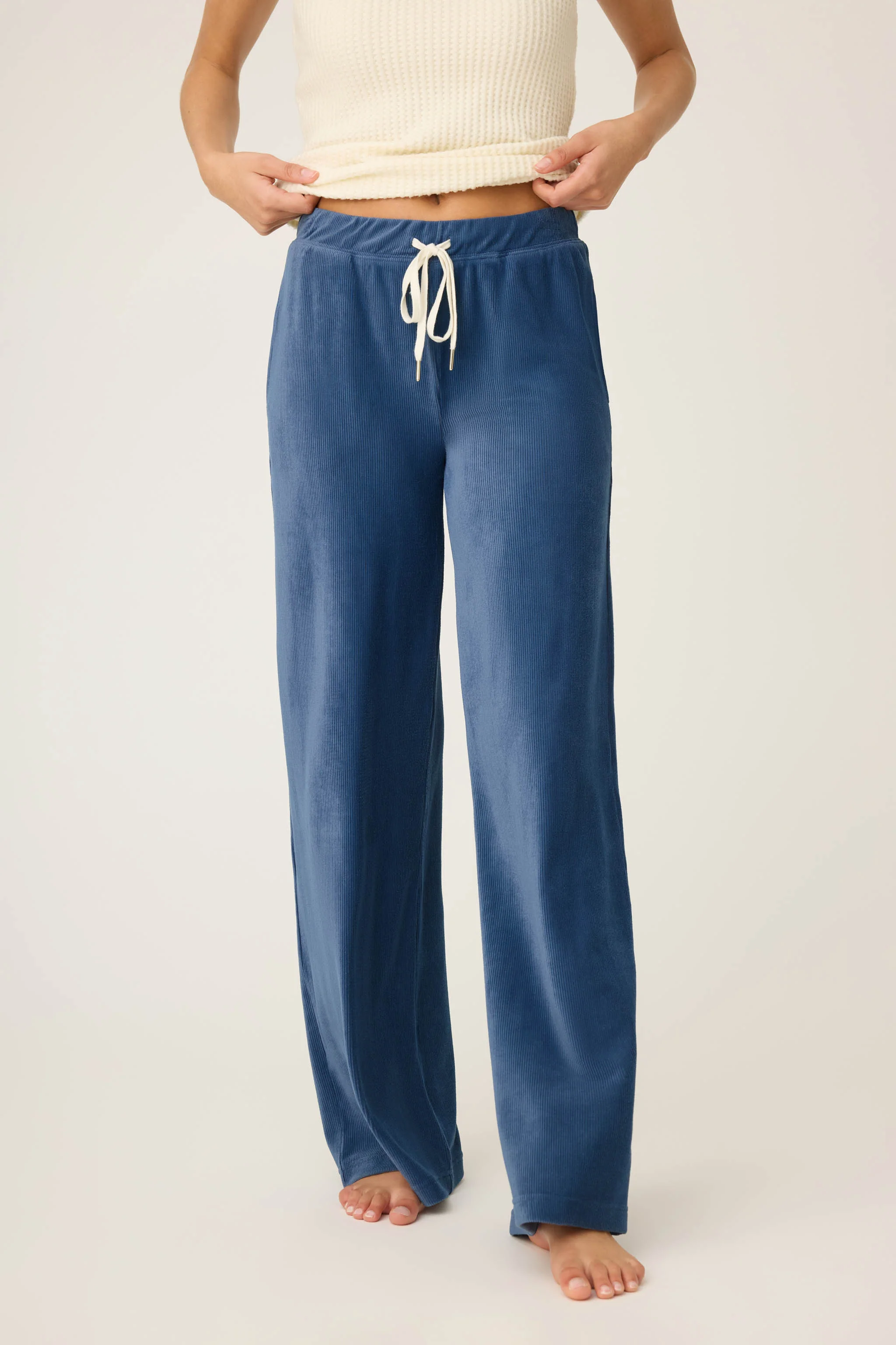 Craving Corduroy Harbor Open Leg Pants
