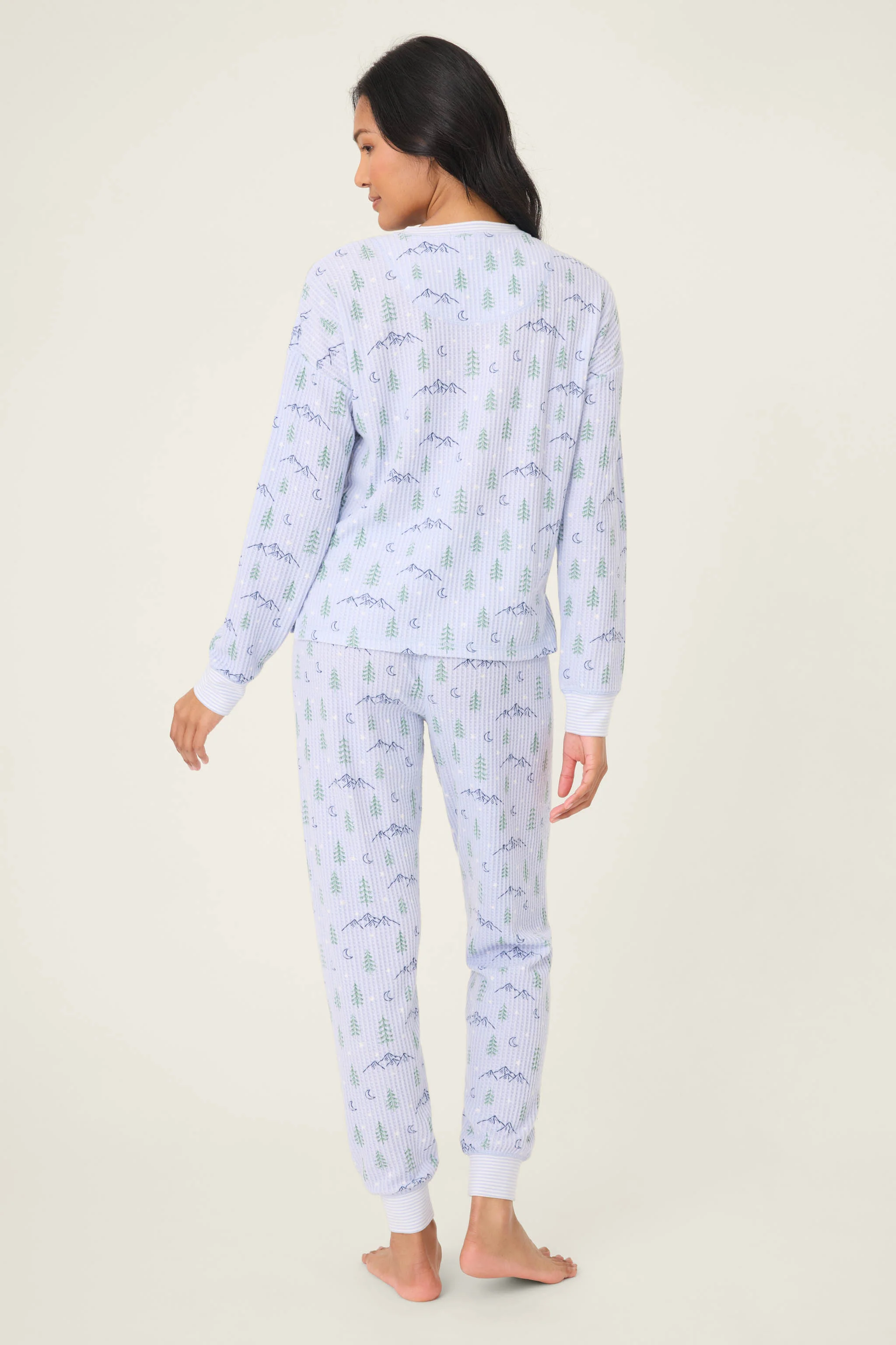 Ski Jammie Classics Mountain Dreams Print PJ Set - Image 6