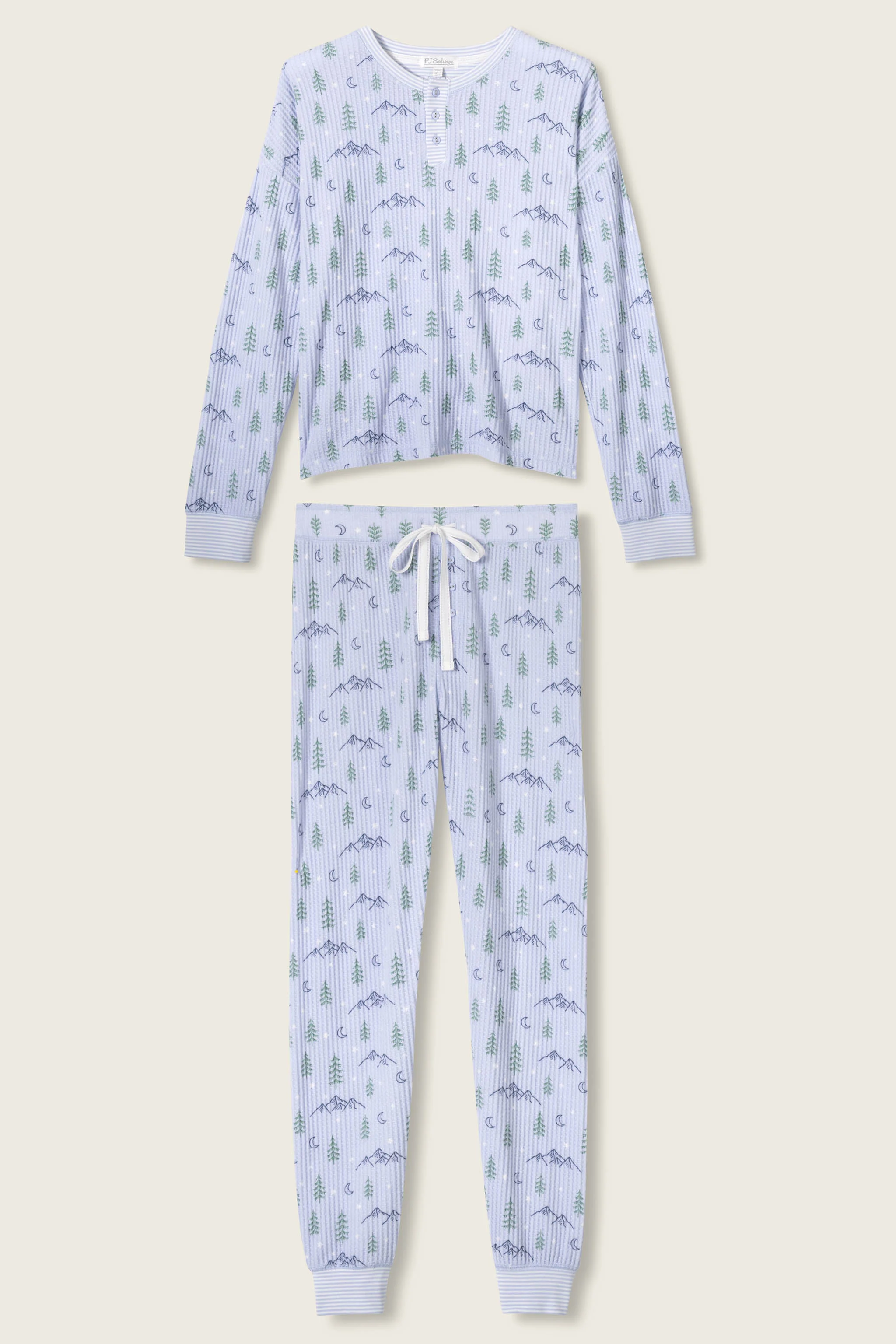 Ski Jammie Classics Mountain Dreams Print PJ Set - Image 7