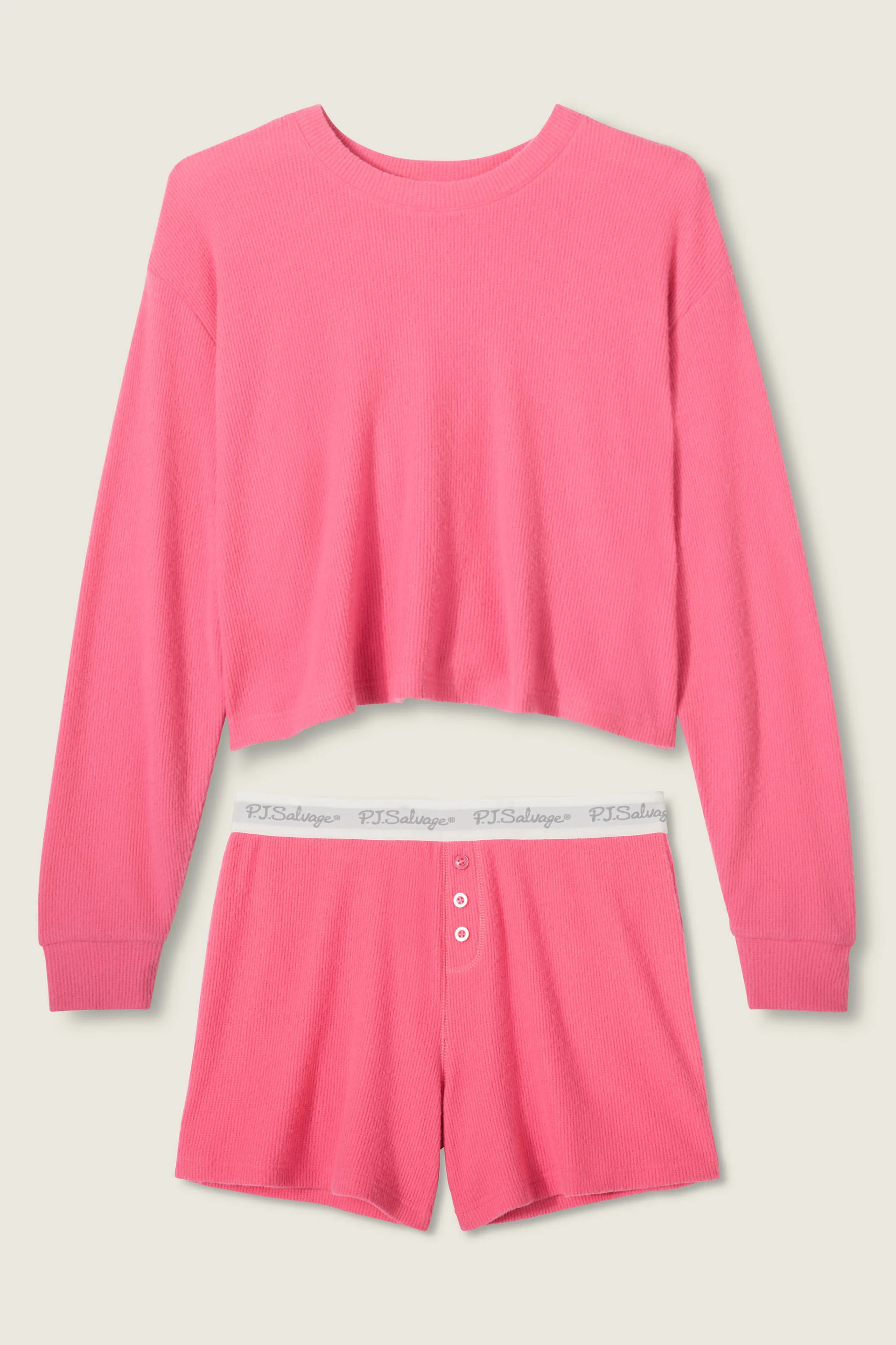 Boyfriend Boxer Pink Shorts Set - Image 5