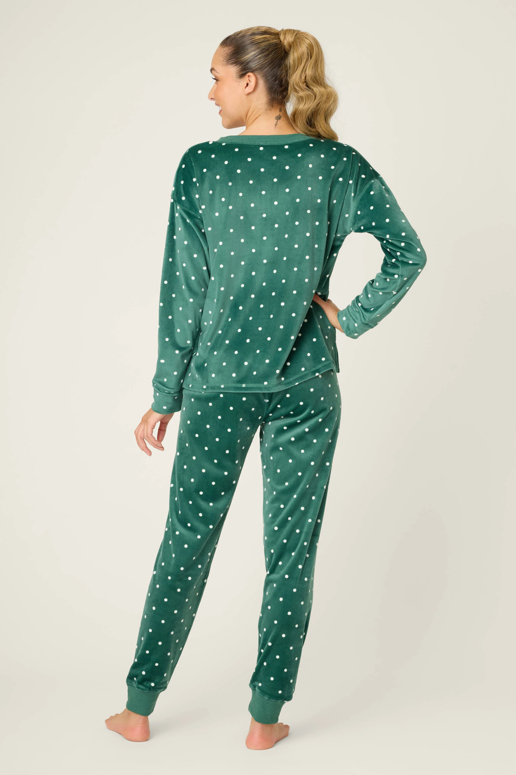 Let's Get Toasty Dot Print Pants Set - Image 4