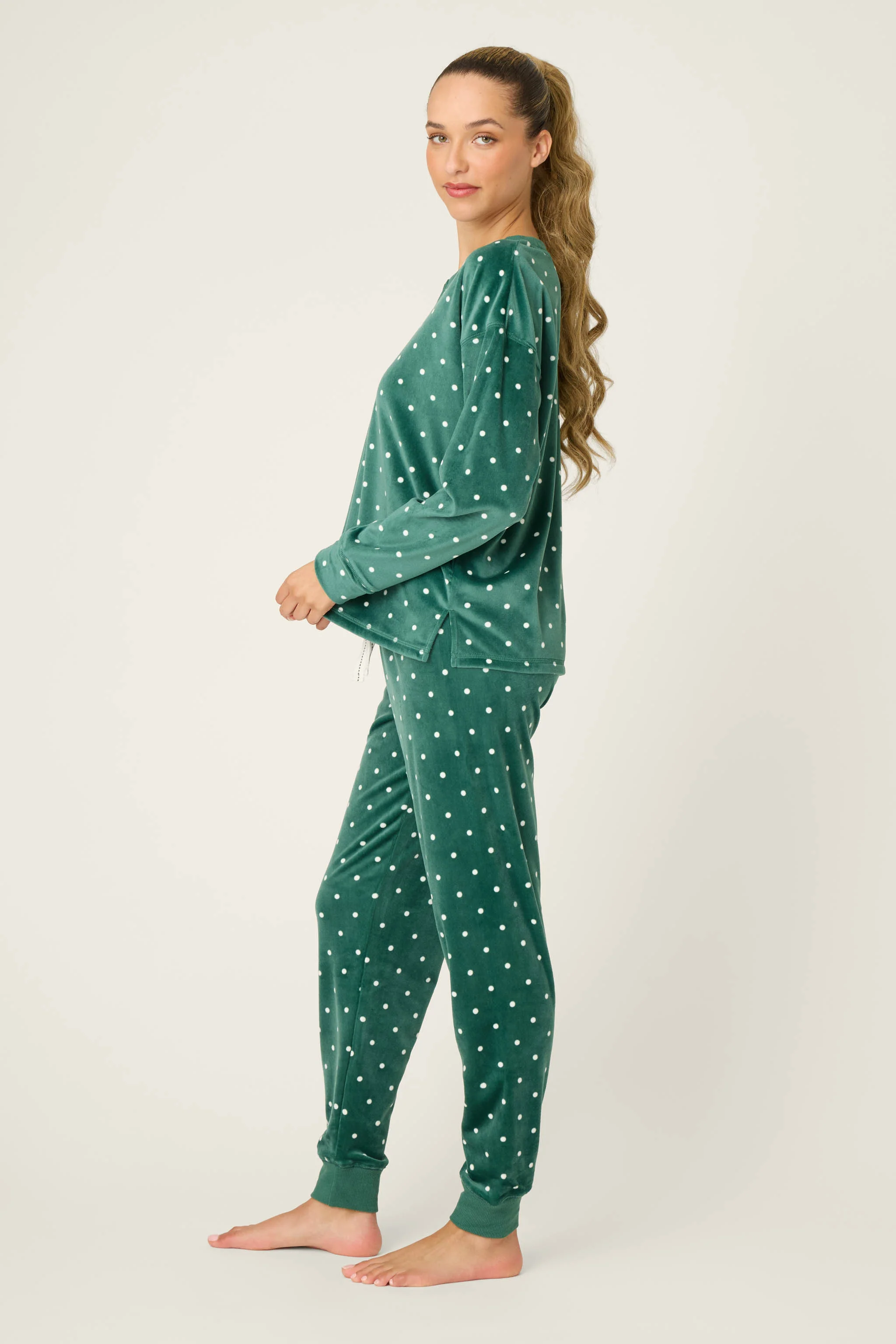 Let's Get Toasty Dot Print Pants Set - Image 5