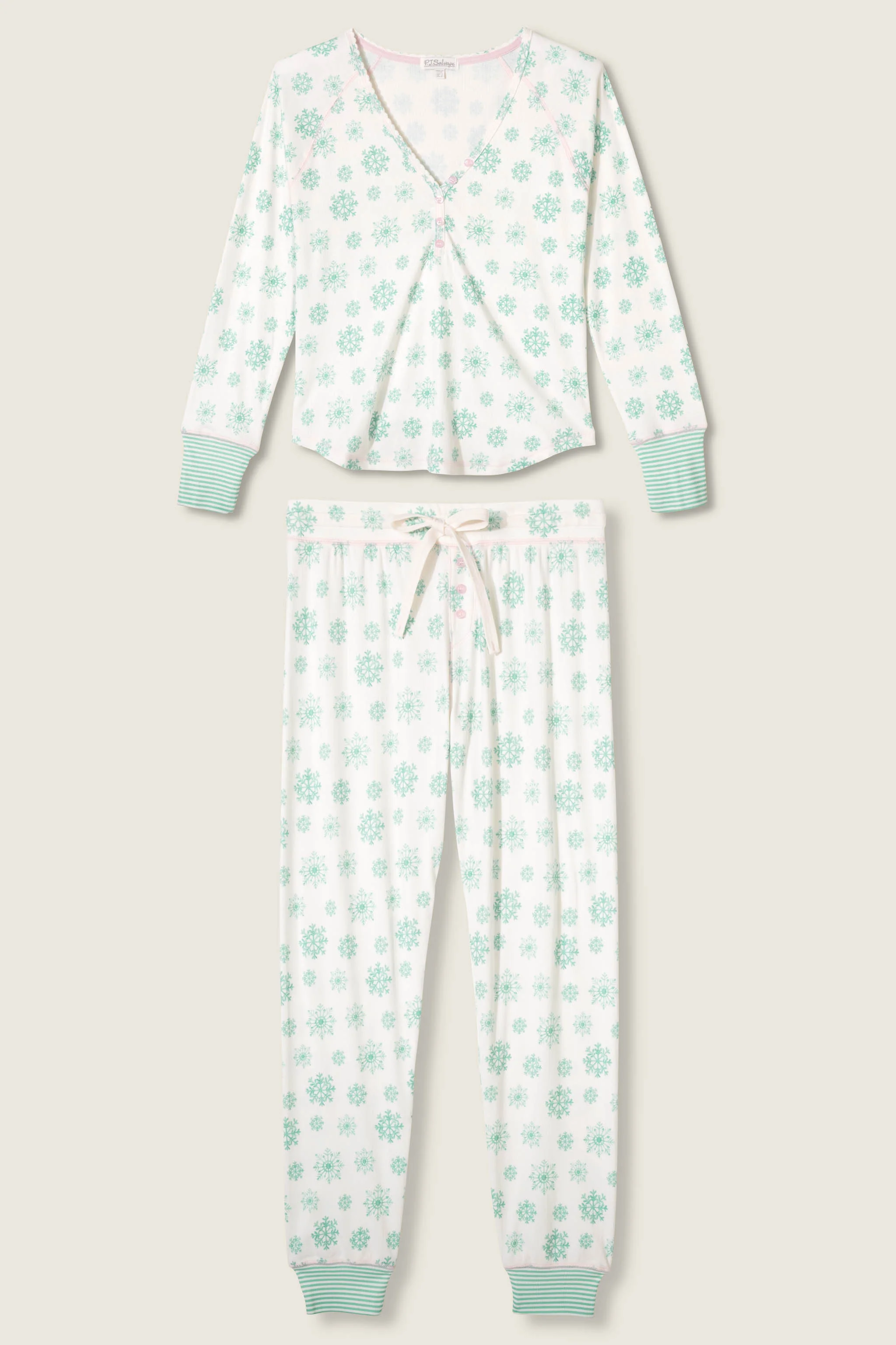 Snowflake Wishes Pointelle Pants Set - Image 6