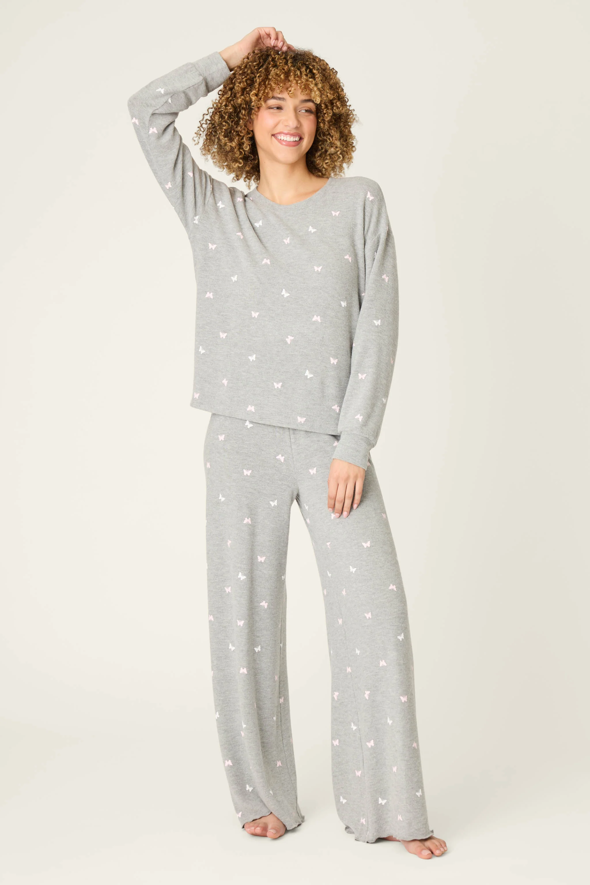Peachy Mix & Match Butterfly Kisses Long Sleeve Top - Image 2