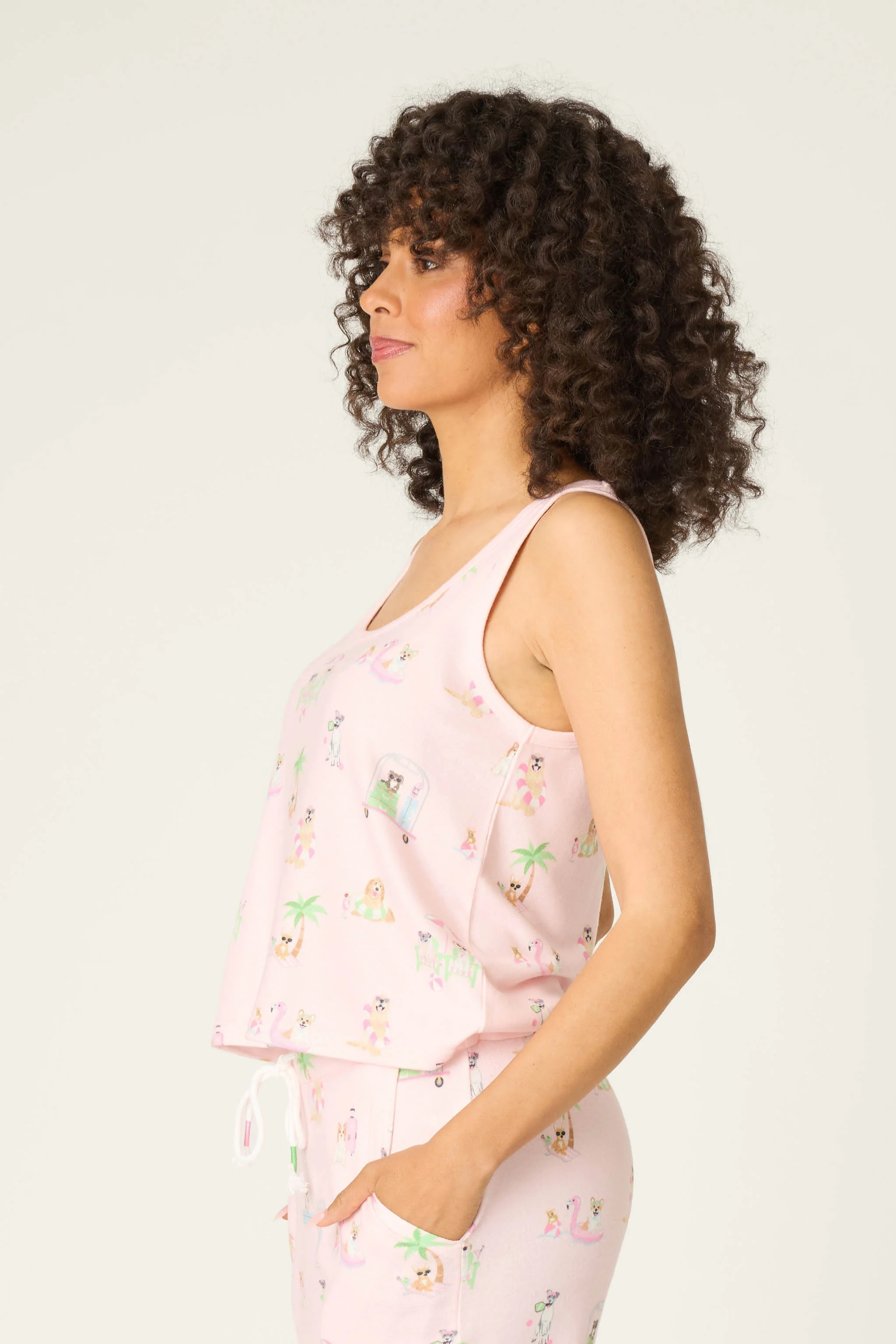 Pupcation Palms Sunnies & Sunshine Long PJ Set - Image 6