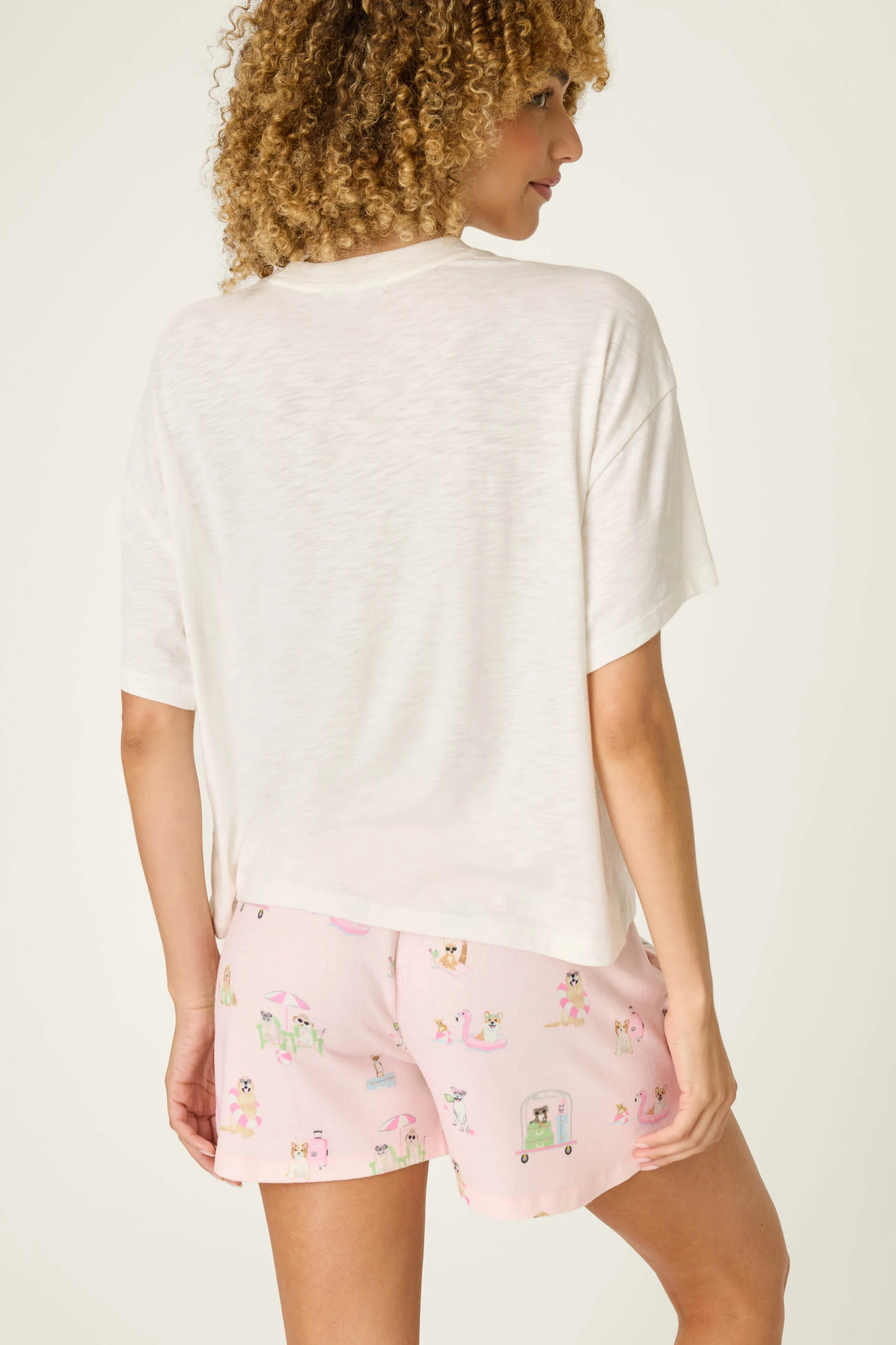Pupcation Palms Dog Mom Graphic Tee - Image 2