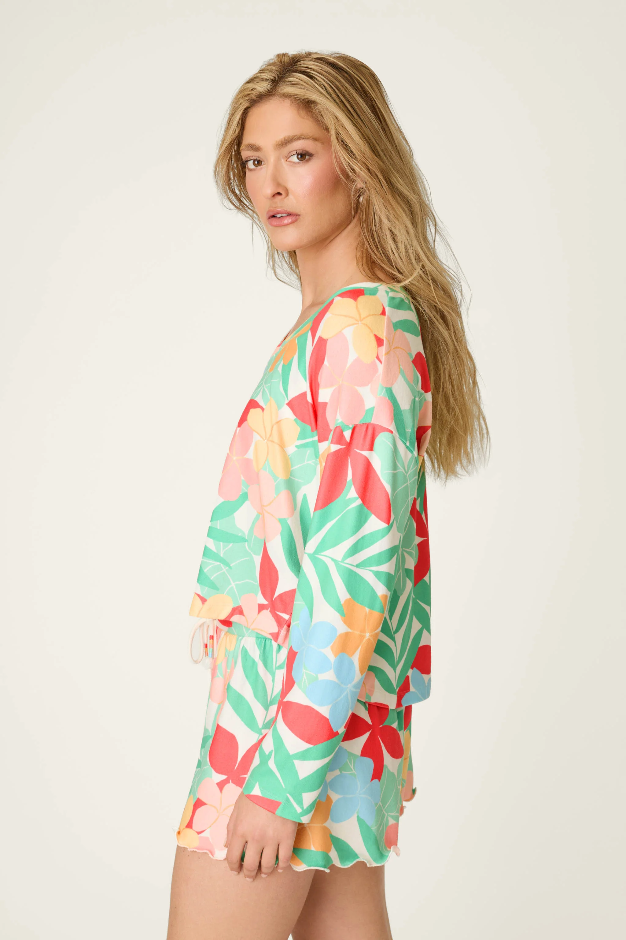 The Coastal Club Sunset Blooms Long Sleeve Top - Image 5