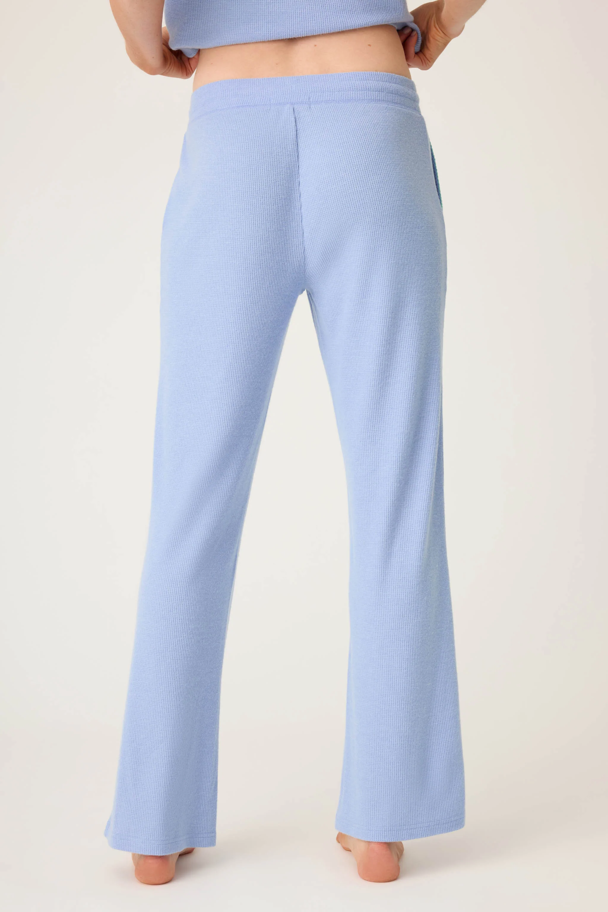 Vacay Vibes Baby Peachy Waffle Pants - Image 2