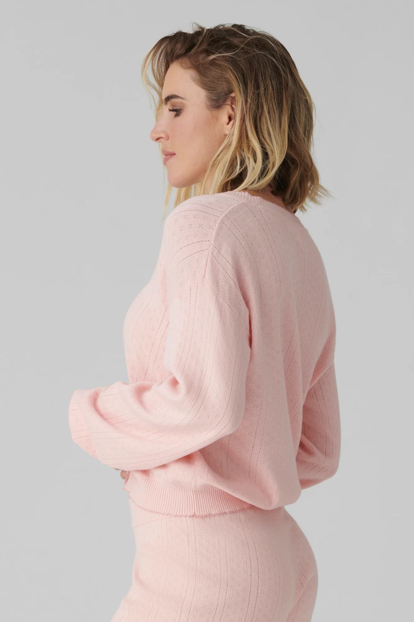 Sweetheart Pointelle Cardigan - Image 2