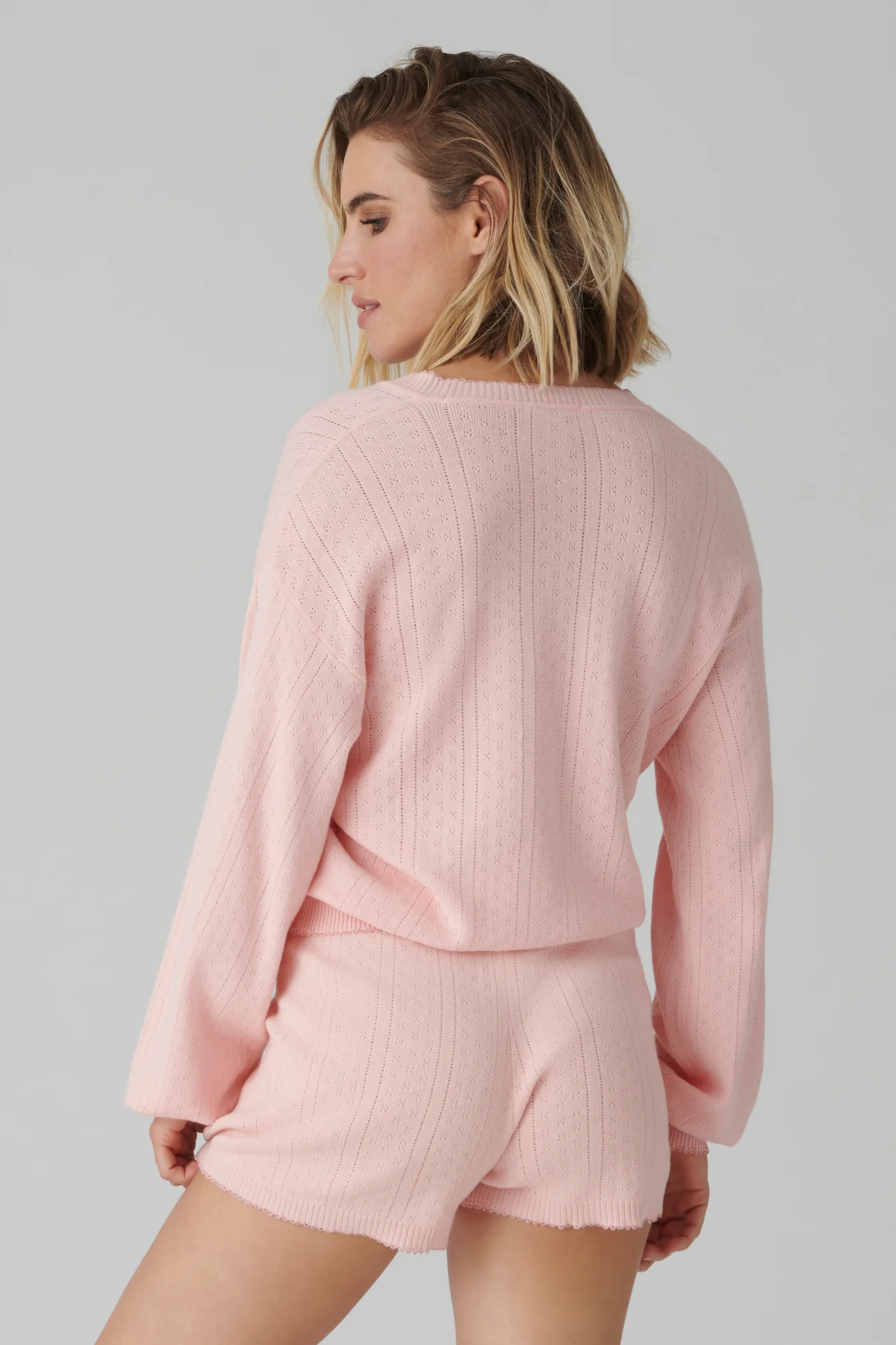 Sweetheart Pointelle Cardigan - Image 3