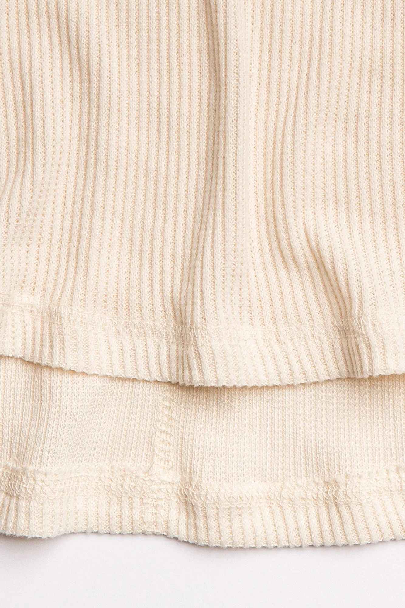 Textured Essentials Stone Long Sleeve Top - Image 6