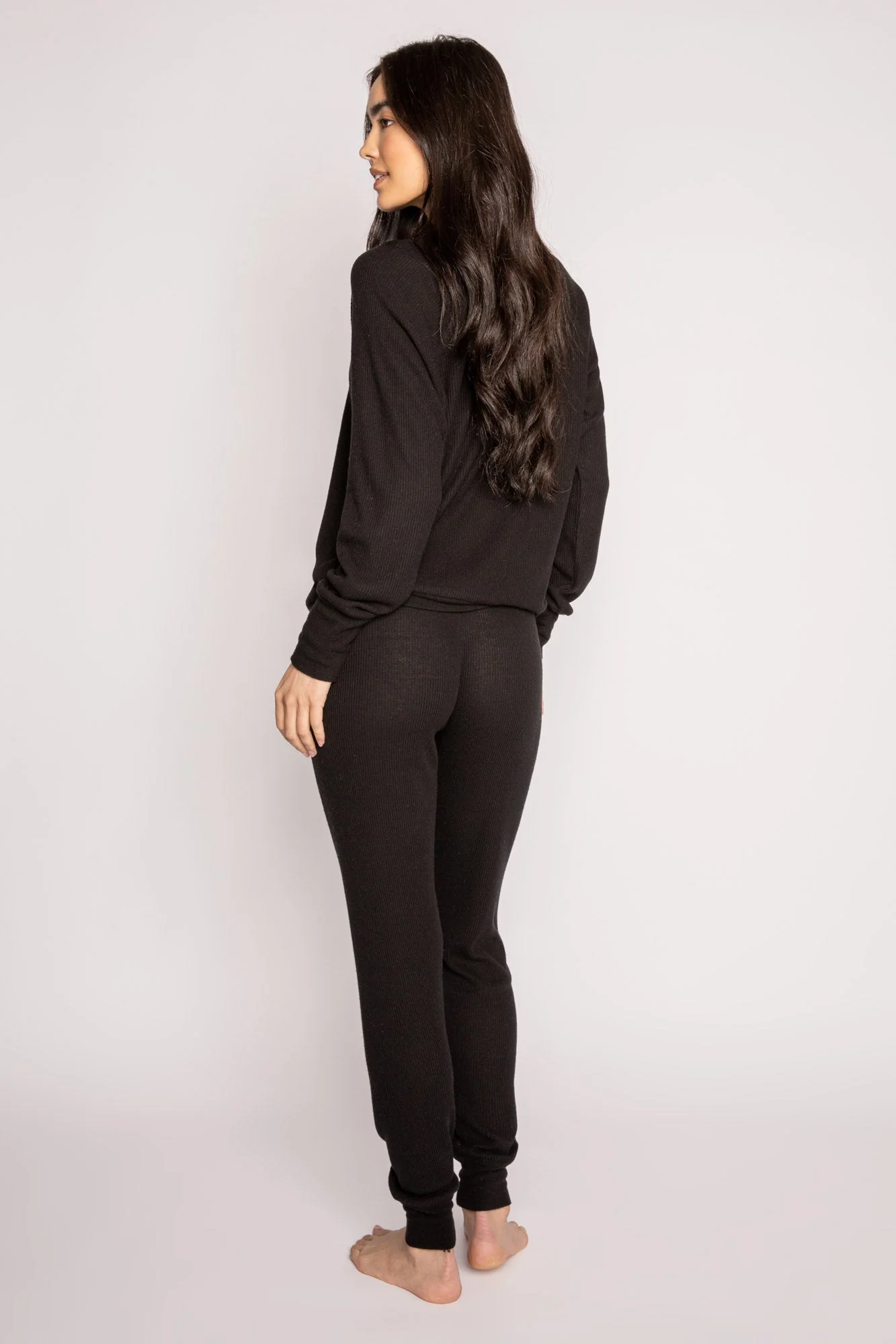 Textured Essentials Black Lounge Set - Image 4