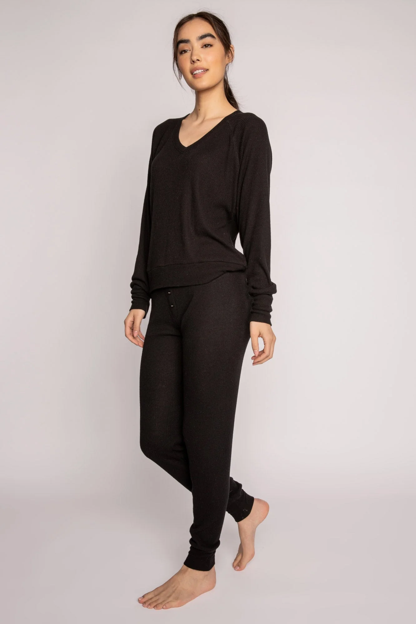 Textured Essentials Black Lounge Set - Image 6